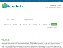 Tablet Screenshot of nexxosrealty.com